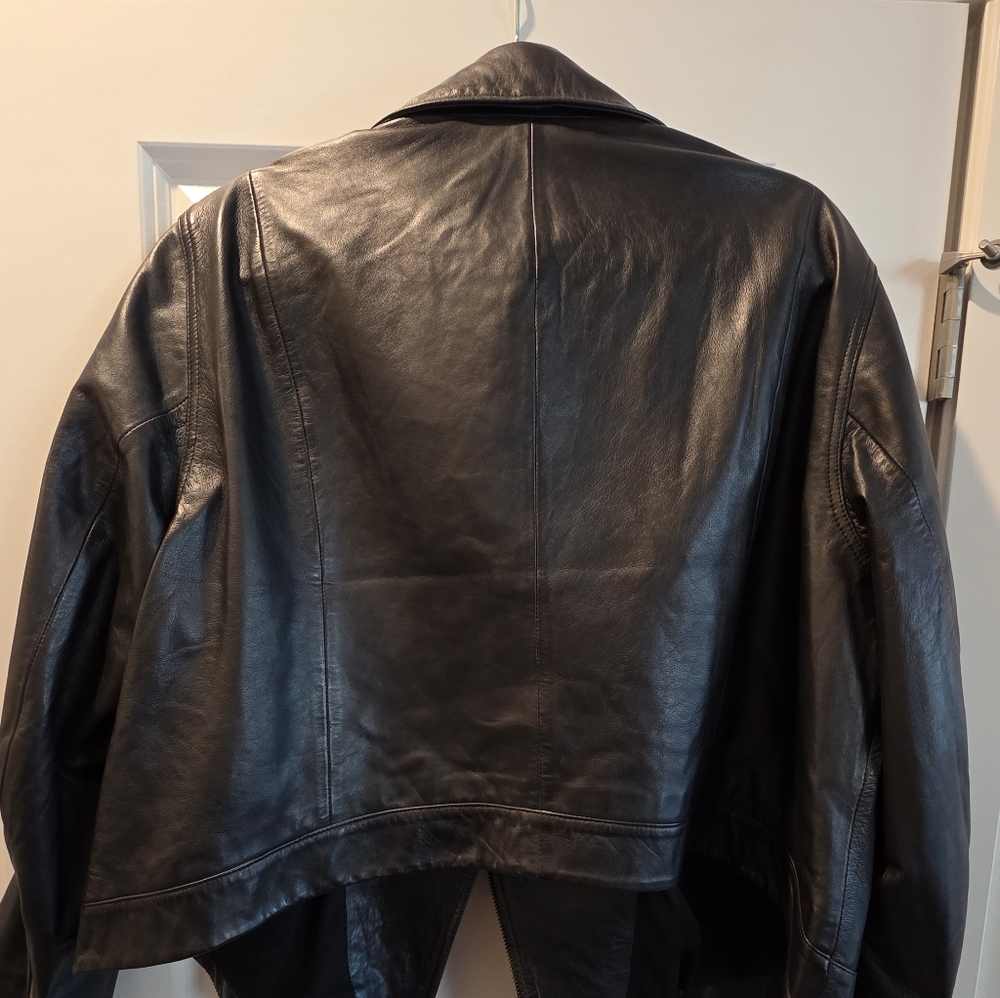 Able Maha Black Leather Jacket 2X - Picture 3 of 15